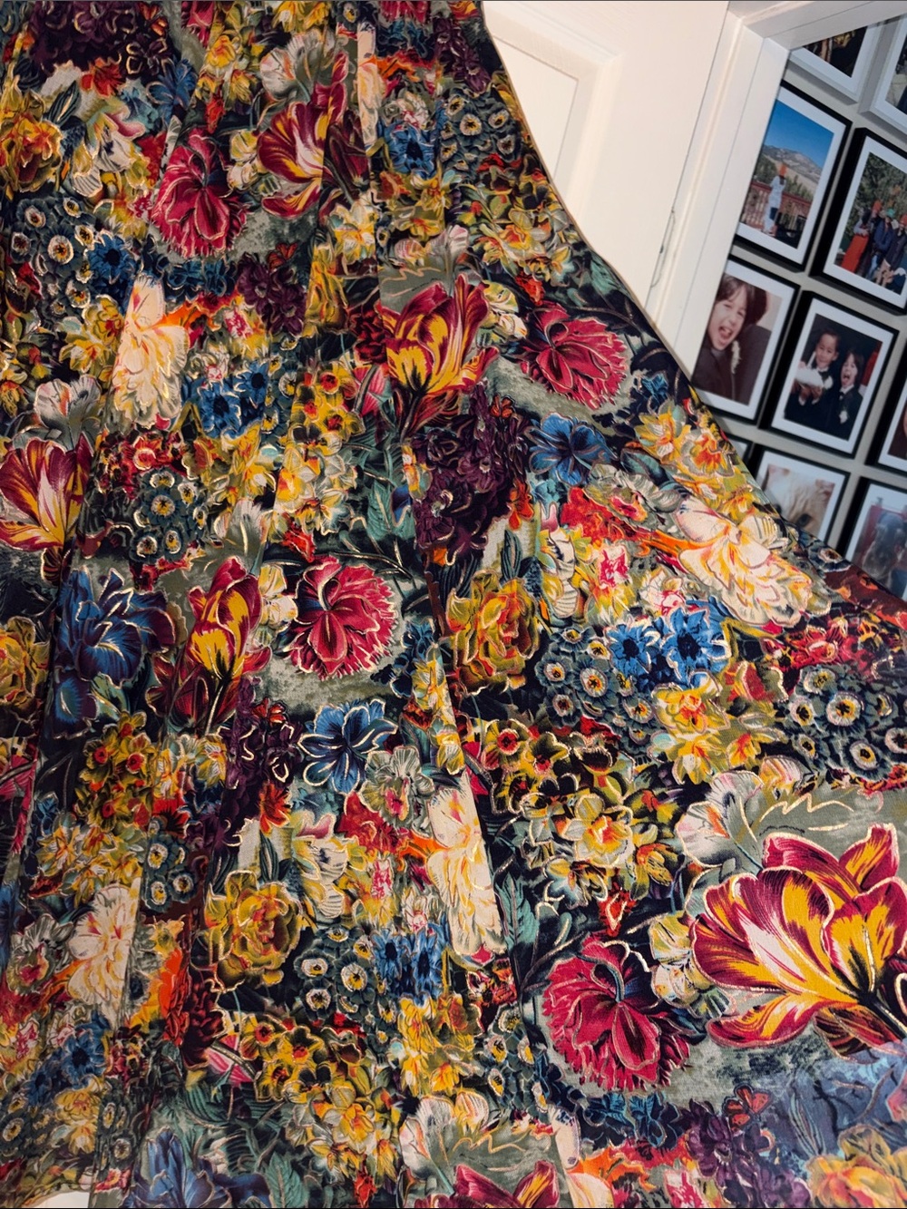 Floral Multicolor Maxi Skirt - Picture 6 of 7